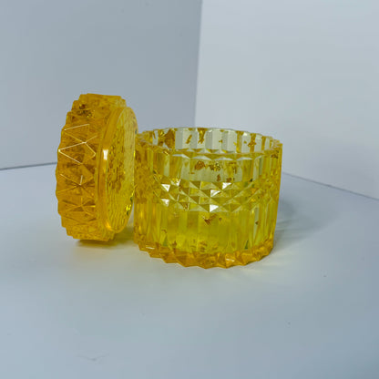 Yellow & Gold Ripple Container