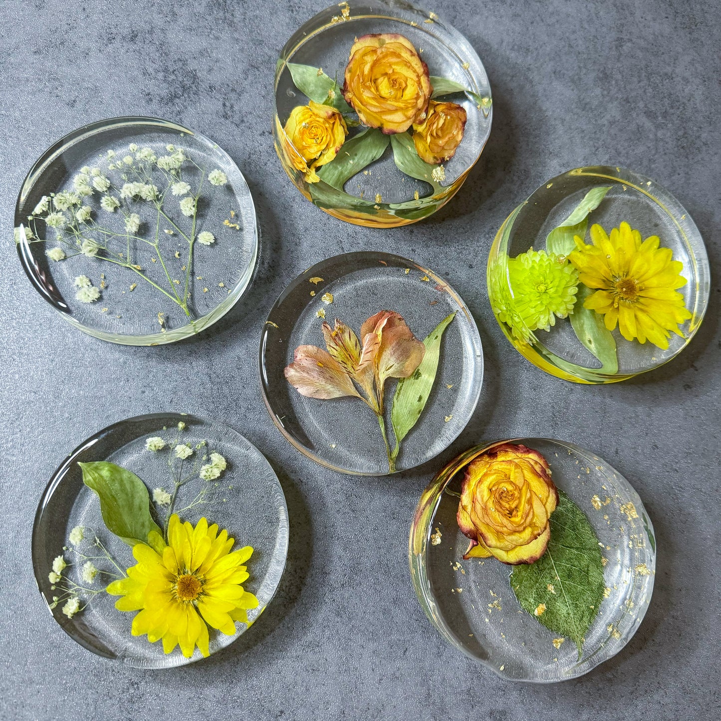 Preservation Flowers Coasters