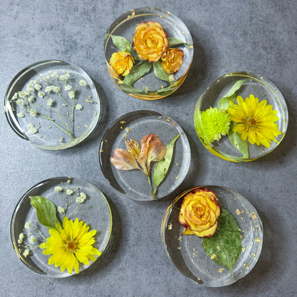 Preservation Flowers Coasters