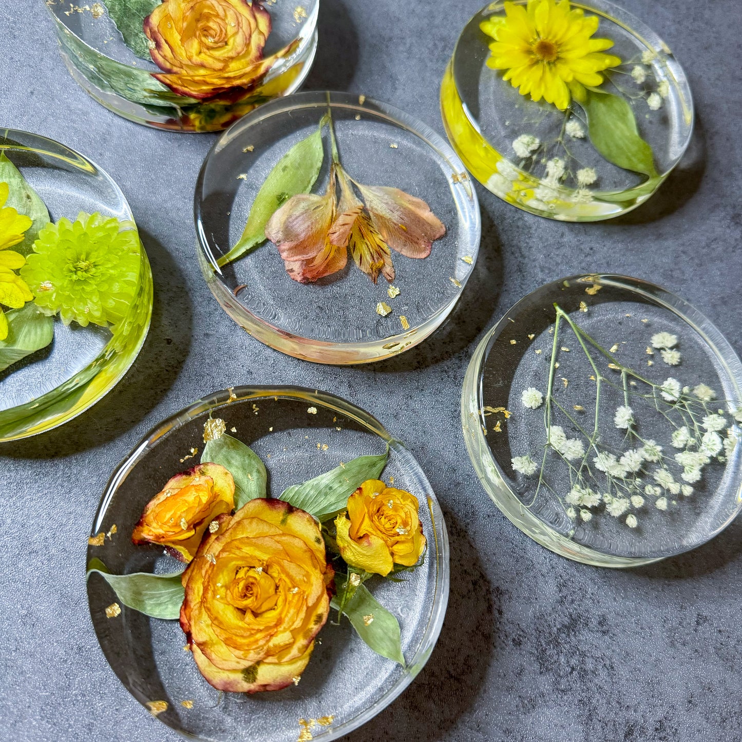 Preservation Flowers Coasters