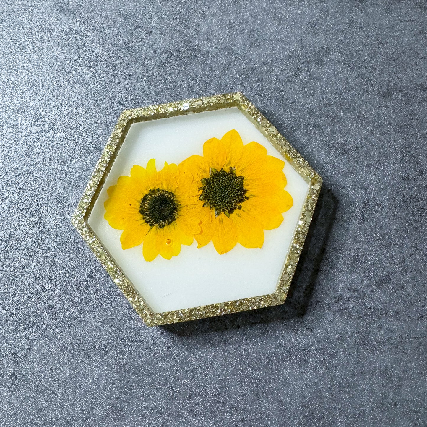 Sunflower Hexagon Tray